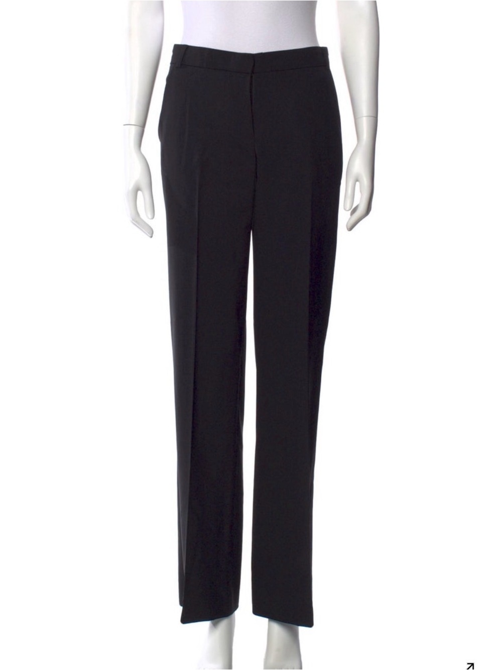 Burberry Black Straight-Leg Women's Trousers, Size US 4, excellent condition